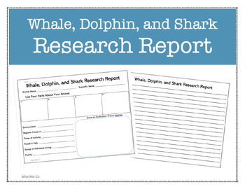 Preview of Whale, Dolphin, and Shark Research Report