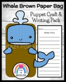 Whale Puppet Craft Writing Activity - Ocean Animal Researc