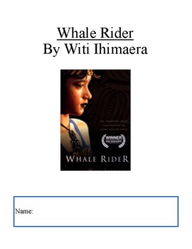 Preview of Whale Rider Novel Study packet