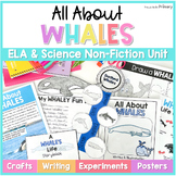 Whale Science Unit - Reading & Writing Activities - ELA Fa