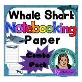 Whale Shark Notebooking Paper - Combo Bundle with Wide Rul