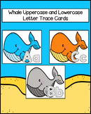 Whale Uppercase and Lowercase Letter Trace Cards