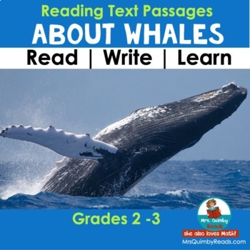 Preview of Whales | Informational Text Passages | 3rd Grade Science | Read & Write