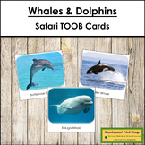 Whales and Dolphins Safari TOOB Cards - Montessori