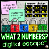 What 2 Numbers? Digital Math Escape Room Activity