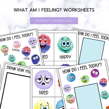 Preview of What Am I Feeling? Activities for Kids