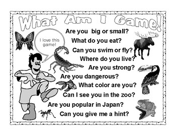 What Am I Game? by Lets Enjoy English | TPT