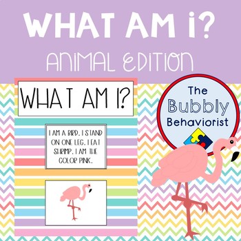 Preview of What Am I? Matching Cards: Animal Edition