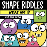 Shape Math Riddles for 2D Shapes Kindergarten and First Grade