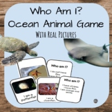 Who Am I? Ocean Animal Game with real pictures