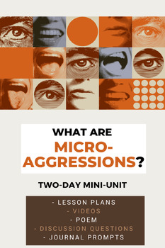 Preview of What Are Microaggressions? MINI-UNIT / Plug-and-play lessons / racism race SEL