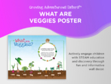 What Are Veggies Poster, Horticulture, Classroom Poster, STEAM