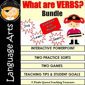 Preview of What Are Verbs? – Bundle CCSS Aligned 3rd Grade Up