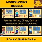 What Can I Buy? Counting Coins Bundle- BOOM Cards