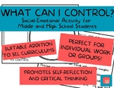 What Can I Control? Social-Emotional Activity