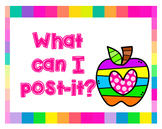 What Can I Post-It?-Great for group work!