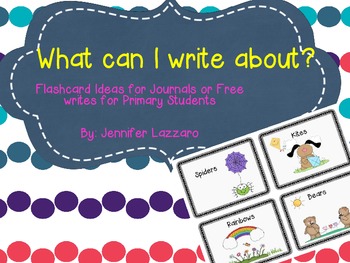 Preview of What Can I Write About FlashCards for Primary Grades