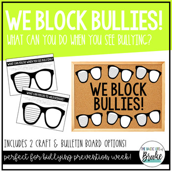 Preview of "What Can You Do When You SEE Bullying" Anti-Bullying Activity & Bulletin Board!