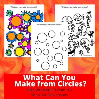 Preview of What Can You Draw from Circles? Back to School, Early Finishers, Free