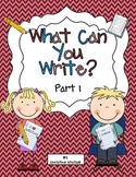 What Can You Write? Part 1 {Sentence Writing Practice}