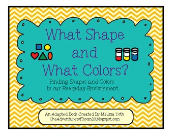 Preview of What Color and What Shape?- Adapted Book for Students with Special Needs