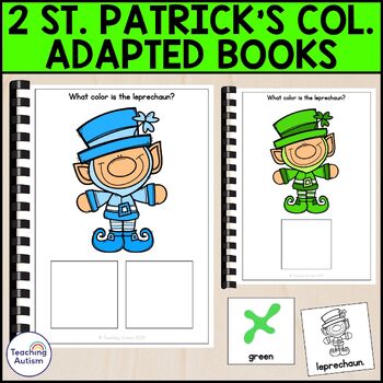 Preview of What Color is the Leprechaun Adapted Books for Special Education