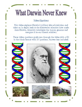 Preview of What Darwin Never Knew - Video Questions (PBS)