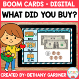 What Did You Buy? - Boom Cards - Counting Money - Grocery 