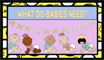 Preview of What Do Babies Need? Google Slides