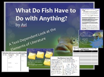 Preview of "What Do Fish Have to Do with Anything?" by Avi: Study Guide, Test, and Project