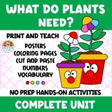 What Do Plants Need Life Cycle Unit for Preschool and PreK