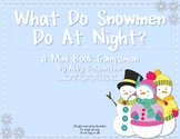 What Do Snowmen Do at Night? {Snowmen at Night mini book companion}