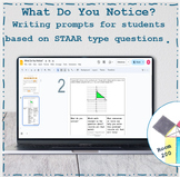 What Do You Notice?- Writing in 8th Grade Math - Mixed Review