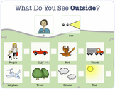What Do You See Outside? FREEBIE Speech Therapy, PCS, MLU