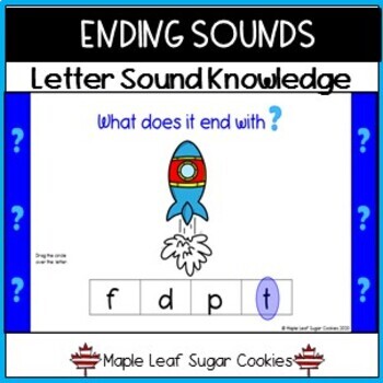 Preview of What Does It End With? - End Sound / Final Sound - Matching - Google Slides 