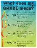 What Does My Grade Mean Poster