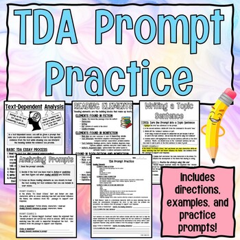 Preview of What Does Text Dependent Analysis Mean? TDA Intro + Prompt Analysis & Practice