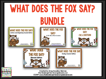 What Does The Fox Say? A Word Work BUNDLE!