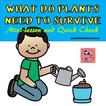 Preview of What Does a Plant Need to Survive