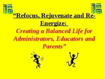 What Does it Mean to Refocus, Rejuvenate and Re-energize?