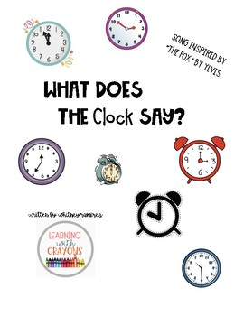 Preview of What Does the Clock Say?