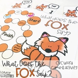 What Does the Fox Say?  {CVC Word Board Game and Find and 