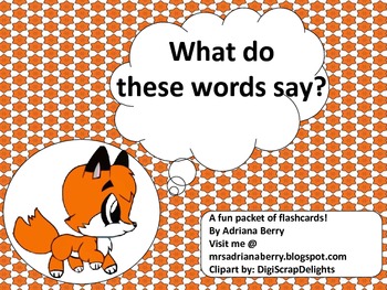 Preview of What Does the Fox Say? Read . . .Read . . . Read . . . Read