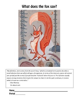 Preview of What Does the Fox Say? - Using text-based evidence from multiple sources