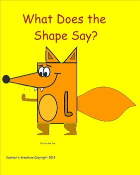 Preview of "What Does the Shape Say?" Geometric Shapes Geometry