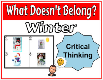 Preview of What Doesn't Belong Winter | Critical Thinking Activity 