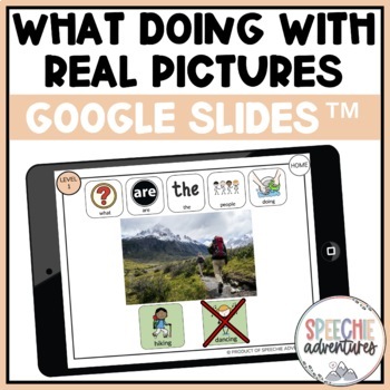 Preview of What Doing with Real Pictures for Google Slides™