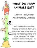What Farm Animals Eat Matching Science Activity