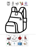 What Goes In My Backpack Visual Worksheet