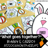 {FREE} What Goes Together? Bunny and Carrot Association Puzzles
